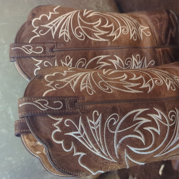 ARIAT "Heritage Western J Toe Wingtip" style 10005920 cowgirl boots sz 7.5 B euc - Picture 10 of 16